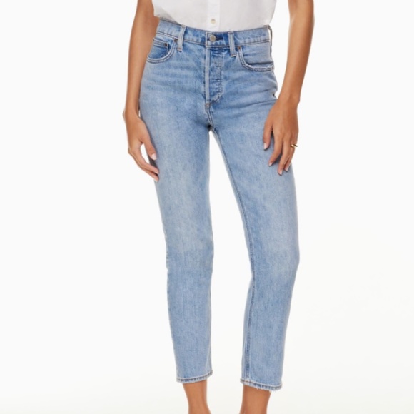 Aritzia Denim Forum High Rise Women Jeans - Light Blue 28 - Picture 1 of 10